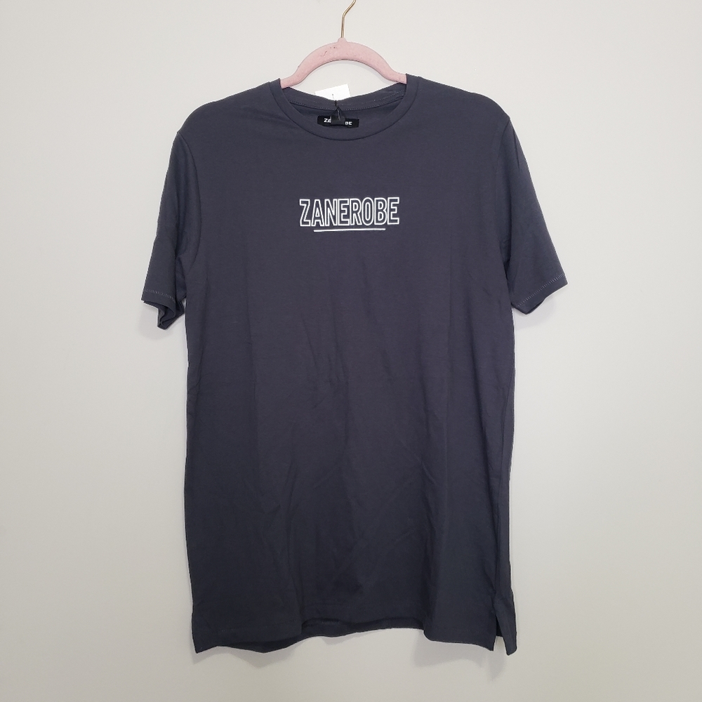 Zanerobe logo tshirt gray mens small nwt